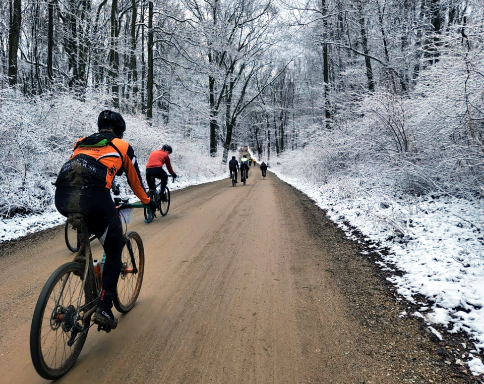 Thousands complete America's Largest Gravel Race in Freezing Conditions