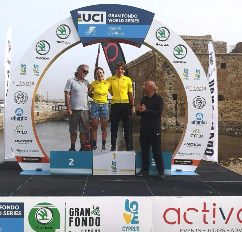 Zabelinskiy and Christoforou fastest at the UCI Gran Fondo Cyprus