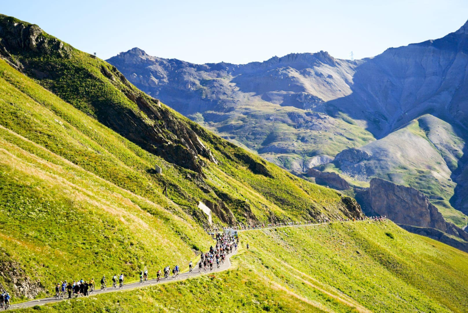 Photo: 16,000 cyclists from around the world tackled a full mountain stage of the Tour de France!