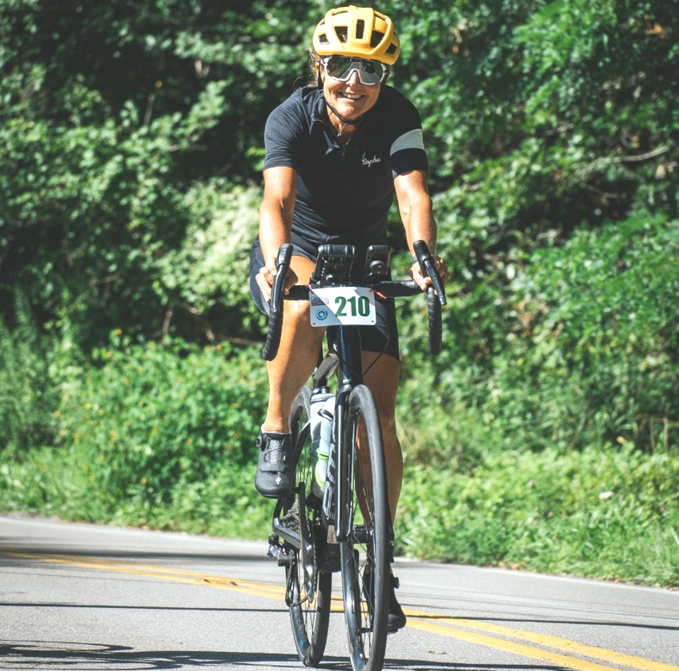 In the women’s race, Laura Calvin was fastest over the three timed sections 