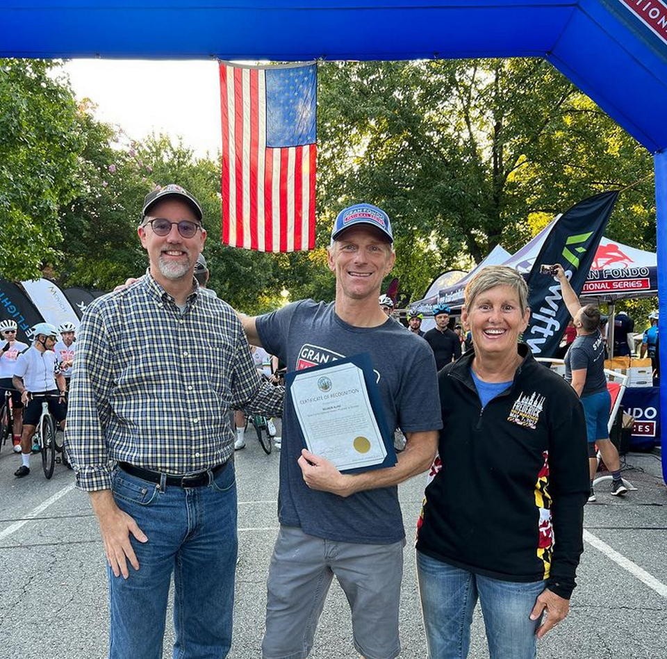 Reuben Kline, Founder and CEO of the series was presented with a Certificate of Recognition by the City of Frederick Mayor Michael O’Connor and City Council Member Kelly Russell