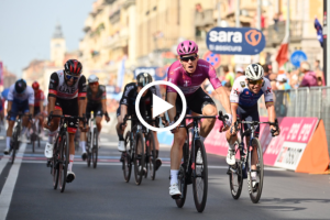Hat Trick for Démare as Lopez retains the pink jersey