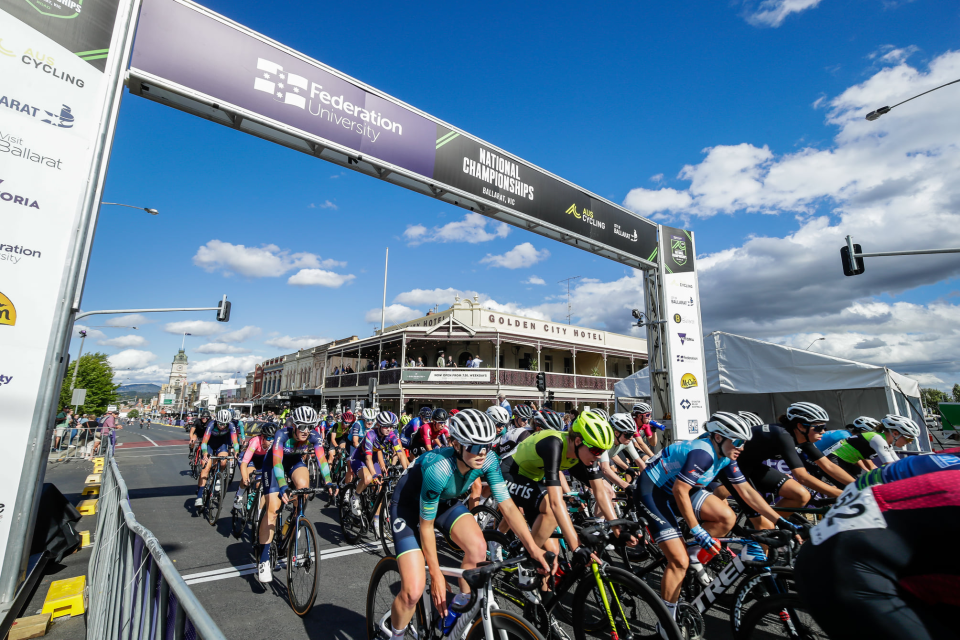 Australian amateur cyclists competed for Gran Fondo National Championship title on Saturday in Ballarat, Australia