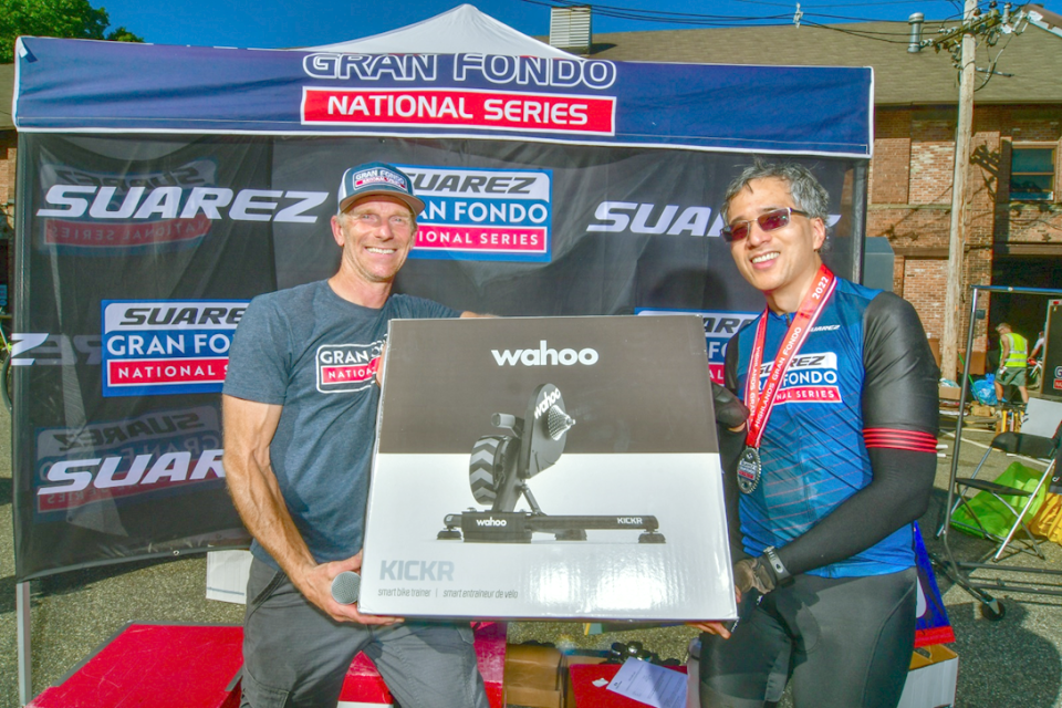 Lucky participants wins a brand new Wahoo KICKR smart trainer!