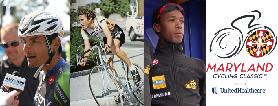 Cycling legends Fred Rodriguez, Jock Boyer and Adrien Niyonshuti