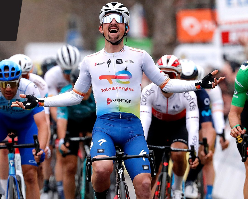 Mathieu Burgaudeau outfoxes the sprinters to win Paris-Nice stage 6