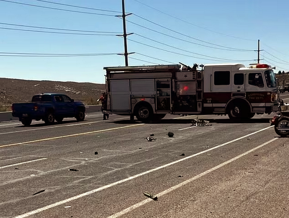 Emergency services were quickly on the scene of the crash but little could be done to save the two brother cyclists who had travelled to the event from California