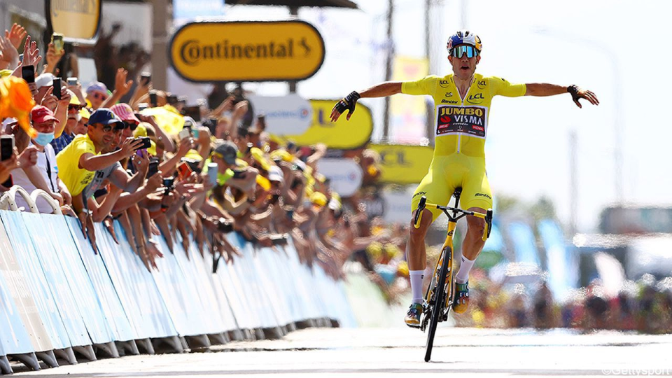 Wout van Aert solos to Tour de France Stage 4 win