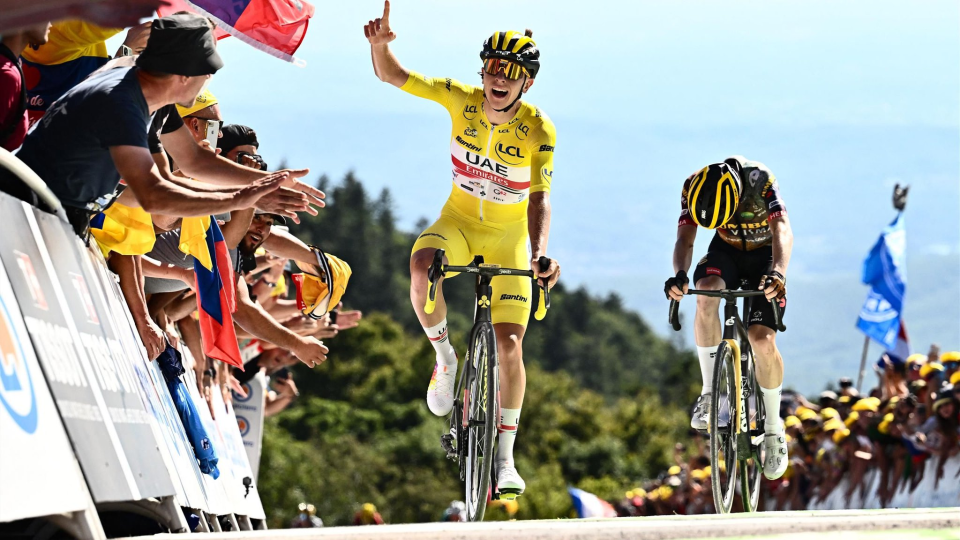 Tadej Pogacar stamps his authority on the race atop Planche des Belles Filles