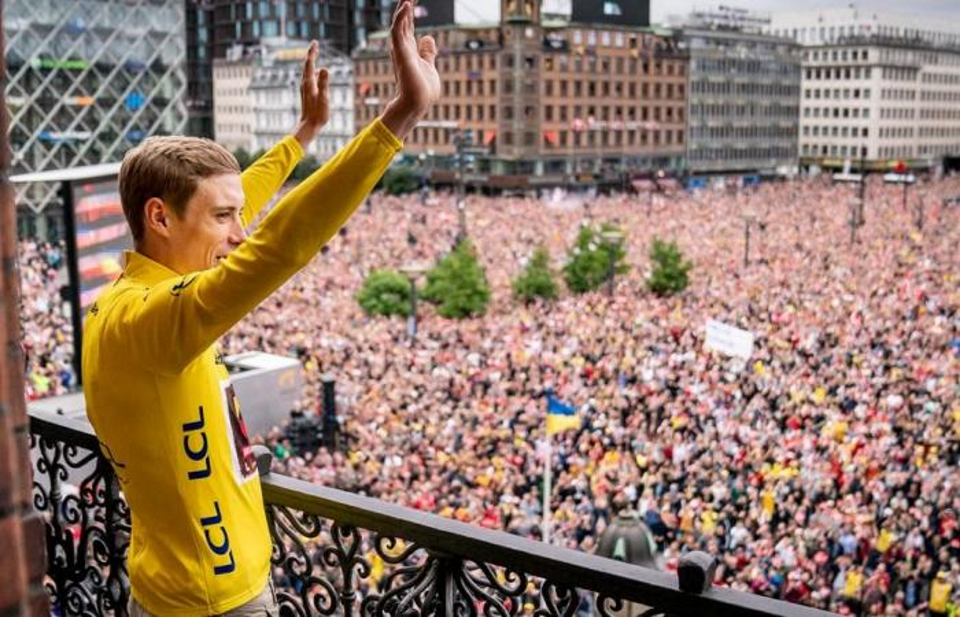 Tour de France Champion Vingegaard receives Hero's Welcome In Copenhagen