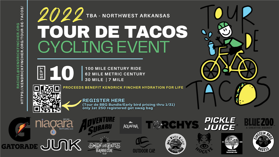 Tour de Tacos Cycling Event Benefiting Kendrick Fincher Hydration for Life
