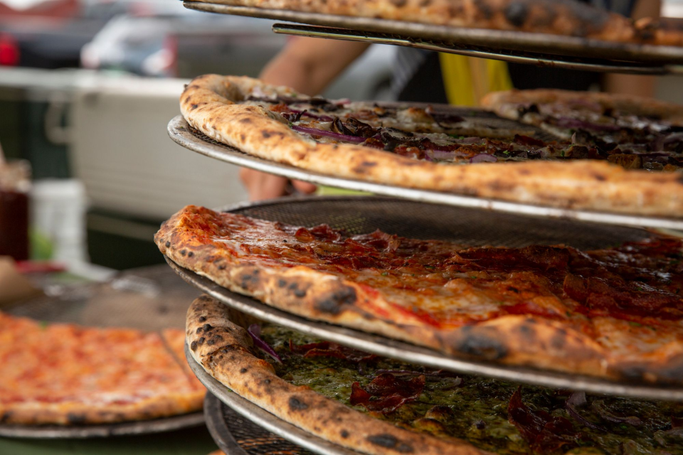 Photo: You will be rewarded at the finish line festival with wood fired pizza!