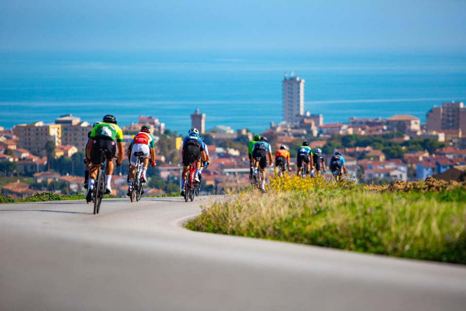 The Granfondo was a challenging ride with continual climbs and descents that heading inland into the mountains.