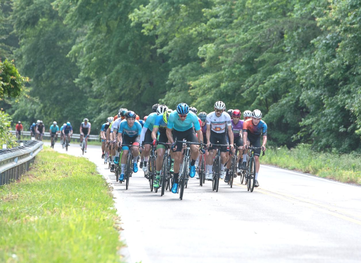 Over 1,000 cyclists gathered at the Coliseum at Jacksonville State University on the Sunday morning