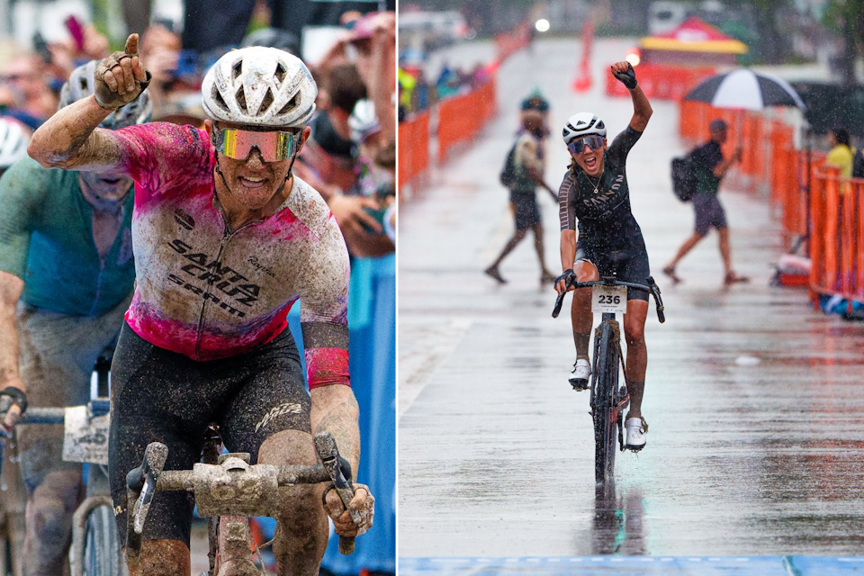 Keegan Swenson outspinted his rivals to the 2023 Unbound Gravel 200 men's race and German Carolin Schiff soloed to the finish to win the women's 200 mile rac