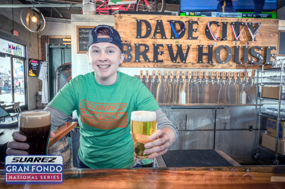 riders were rewarded for their efforts with brilliant sunshine back at Dade City Brewhouse
