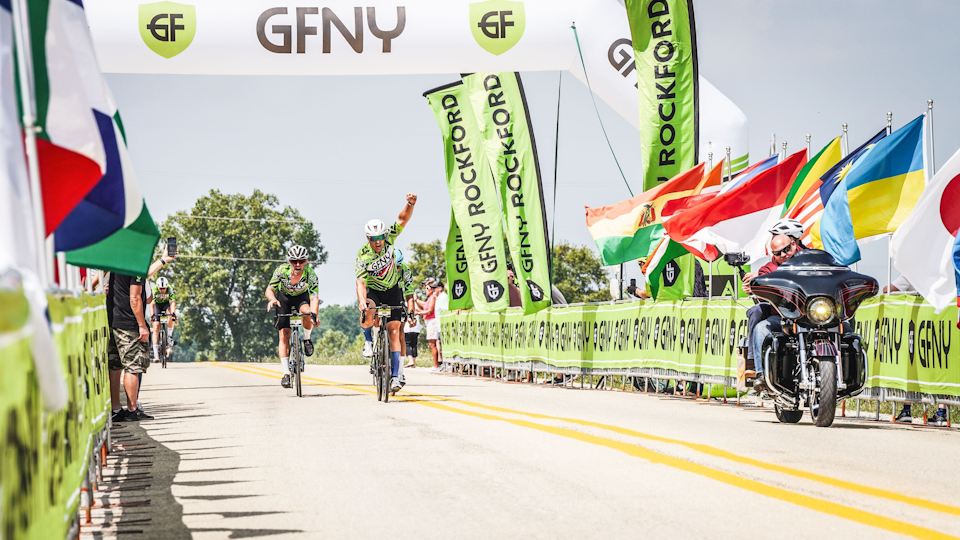 Andy Cicero wins the men's category in the first edition of GFNY Rockford-Illinois