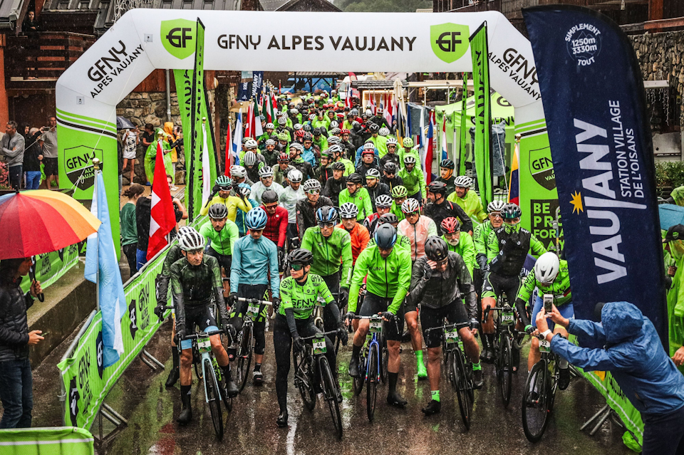 the 4th GFNY Alpes Vaujany offered riders a 119.6km long race course with an elevation gain of 4023m