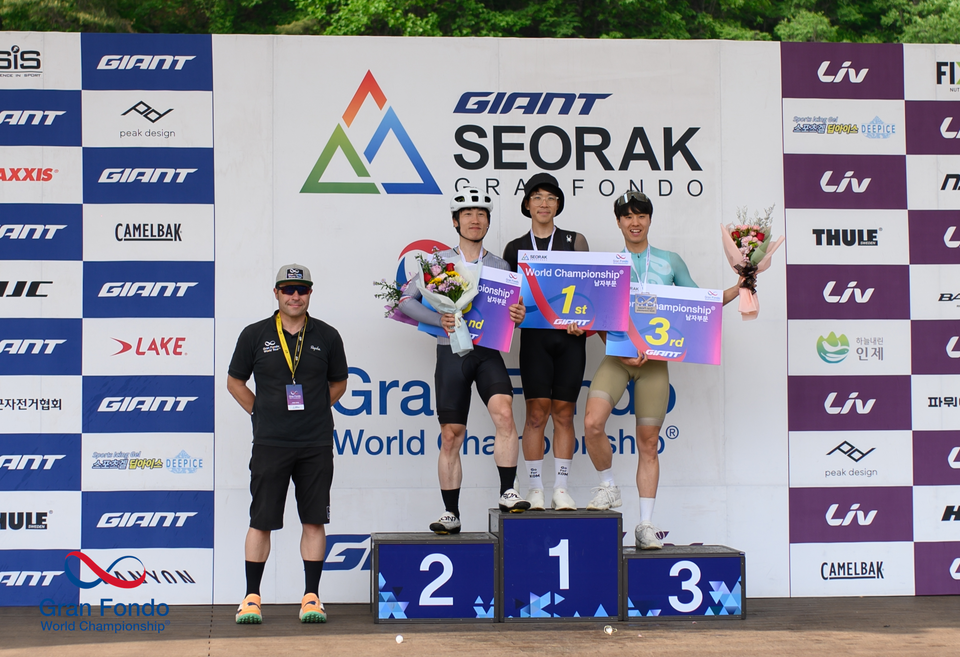 2023 Giant Seorak Granfondo Men’s Podium