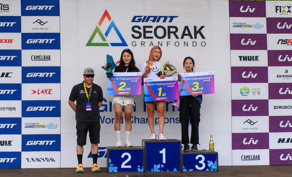 2023 Giant Seorak Granfondo Women’s Podium