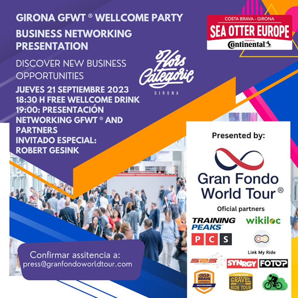 Gran Fondo World Tour® networking event at Sea Otter Europe