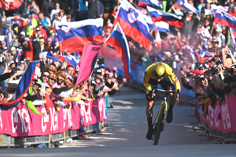 Primoz Roglic beasts Mountain Trial to snatch Pink Jersey