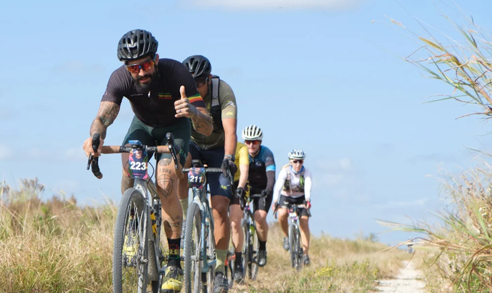 Gravel addicts will enjoy one of three distances; 25, 55 and 110 miles for all abilities