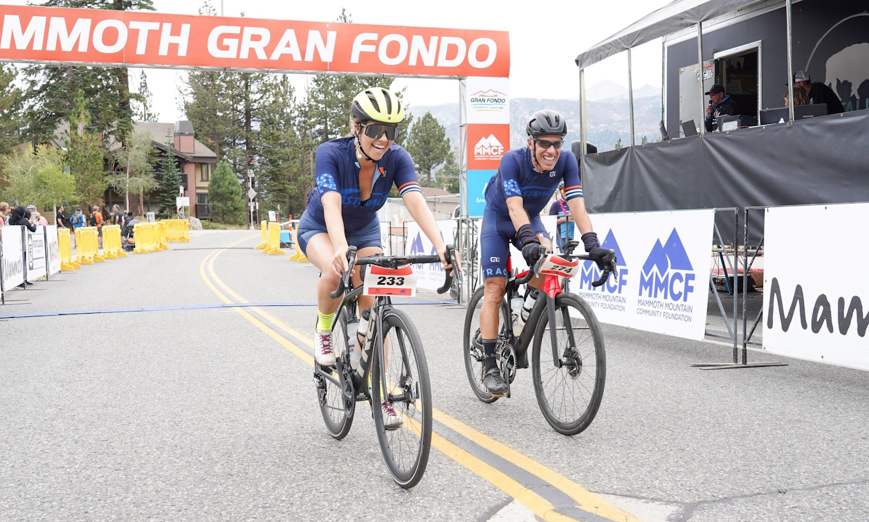 Photo: Smiles for miles; riders cross the finish line ready to celebrate their achievements