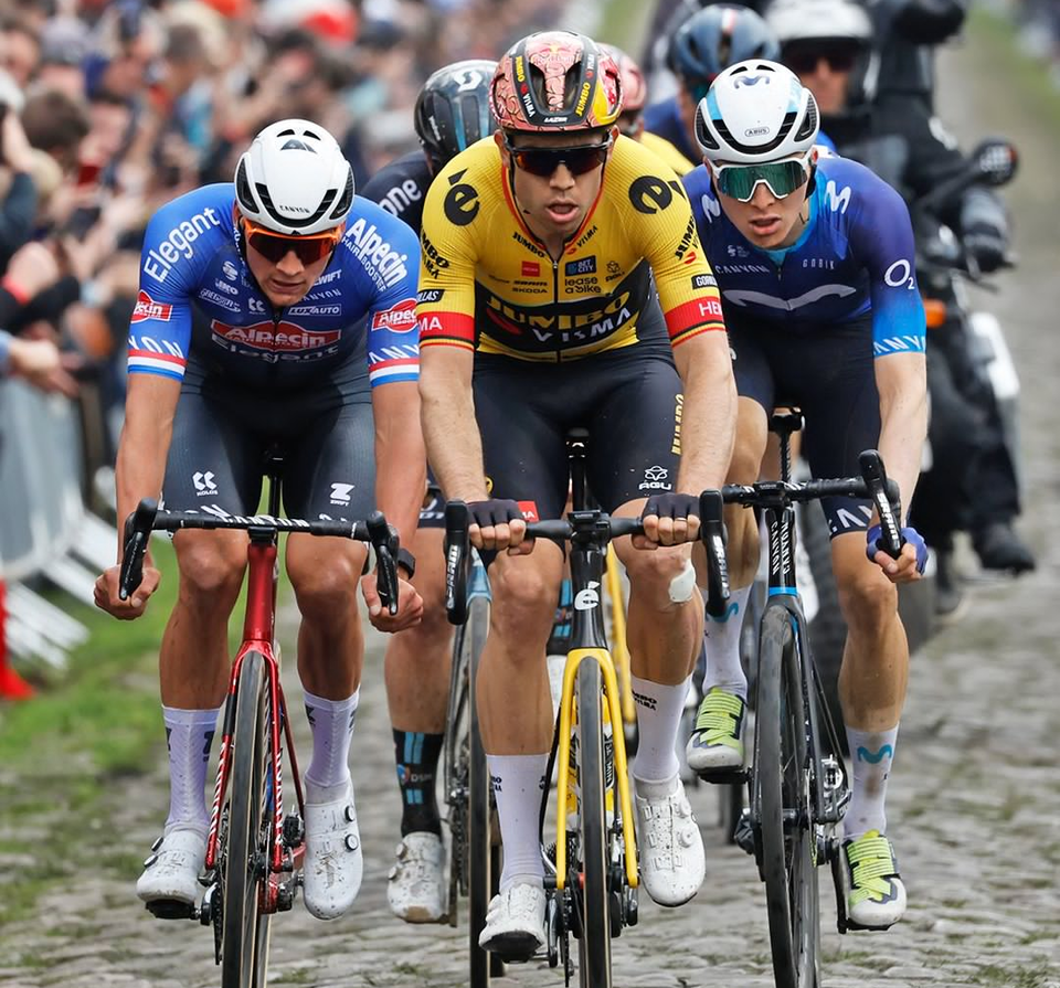 Mathieu van der Poel wins Paris-Roubaix after devastating attack