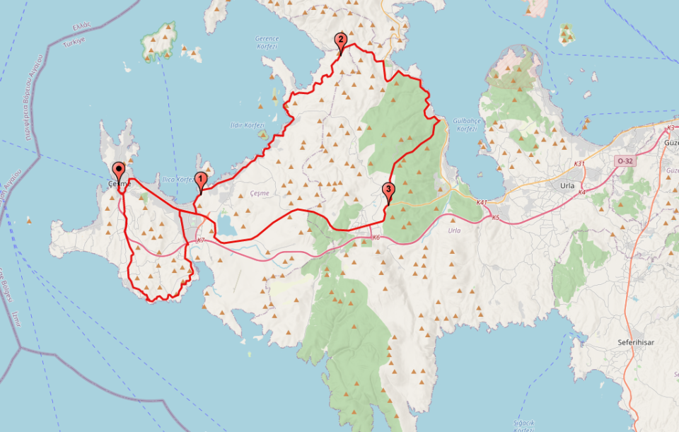 Veloturk Gran Fondo Map