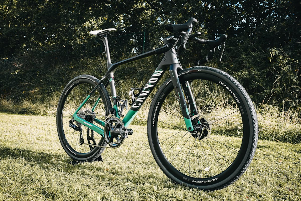 Photo: Mathieu Van der Poel's Canyon Grizl for the UCI Gravel World Championships