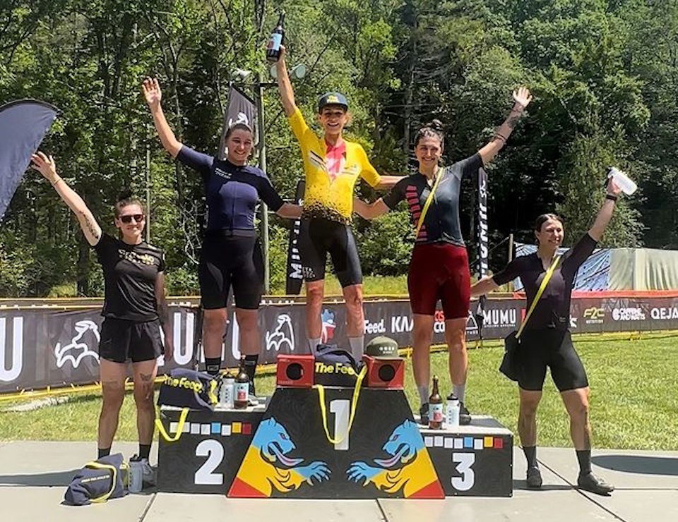 Photo: Women’s 2024 BWR North Carolina Belgian Waffle Ride Waffle podium