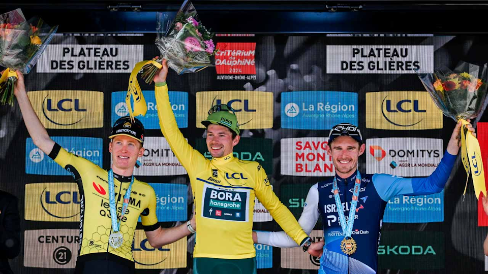 Roglic loses time on final stage to narrowly win his second Criterium du Dauphine title