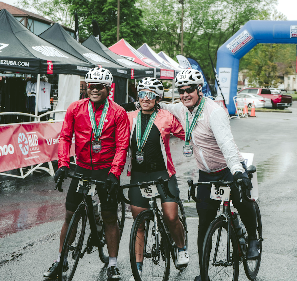 Hundreds of cyclists braved Savage conditions at the 12th Tour of Georgia Gran Fondo