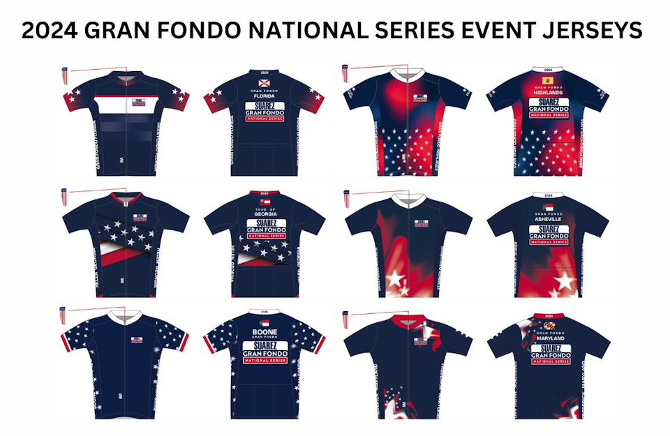 SUAREZ and Gran Fondo National Series Release 2024 Event Apparel Collection