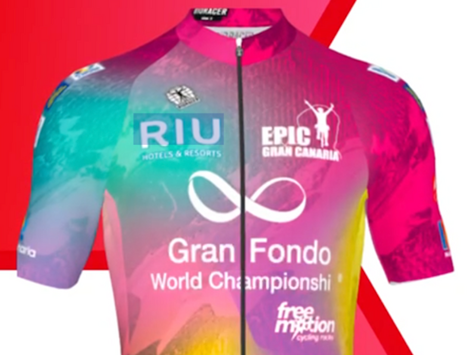 2024 Gran Fondo World Tour ® Champions with special custom World Championship Jerseys