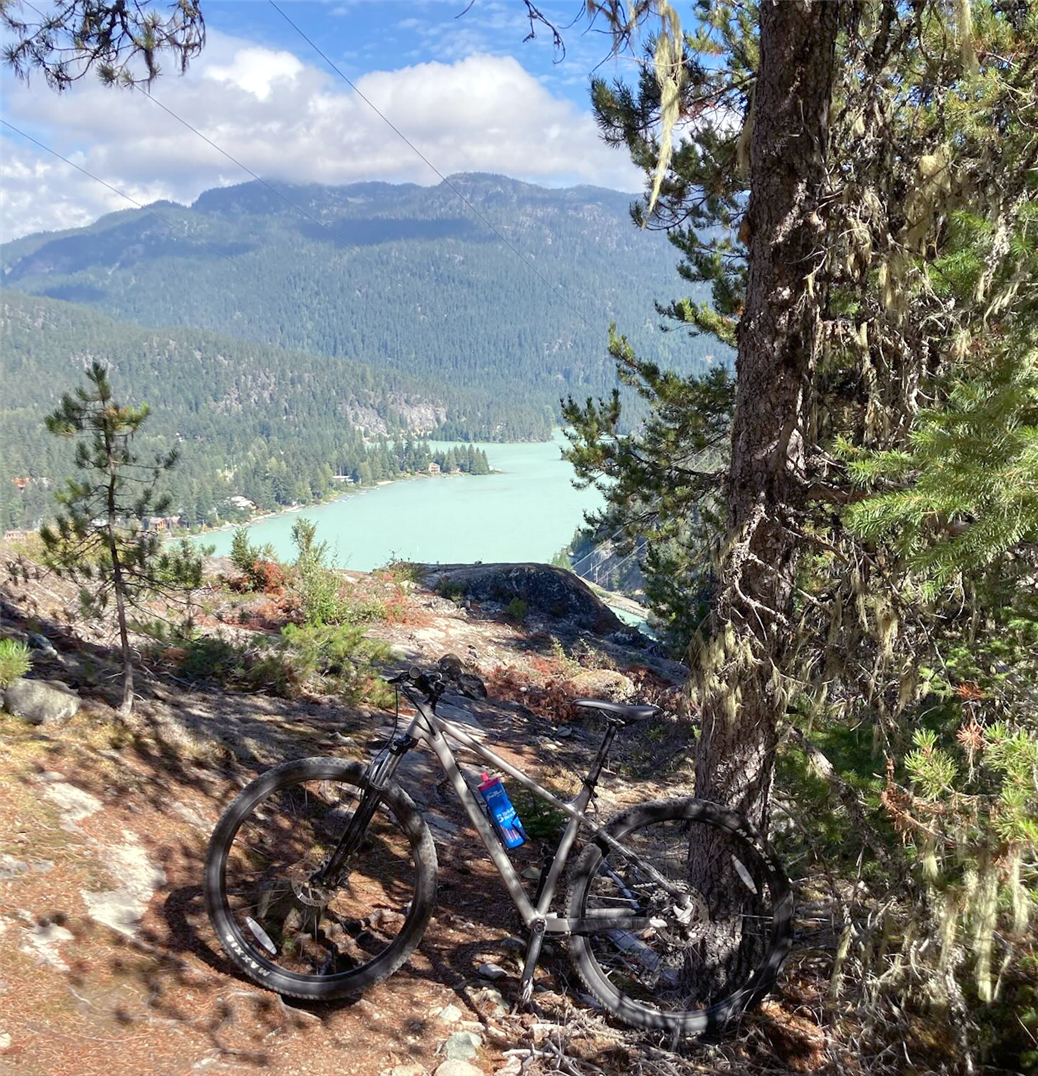 I hired a bike from Gateway Bikes Whistler and rode the Sea to Sky Gravel Trail all the way to Pemberton and back.