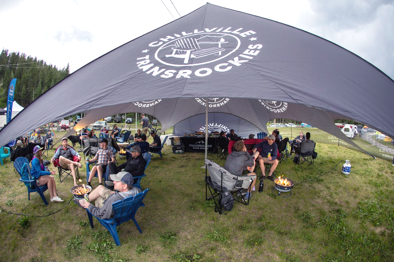 Cross the finish line, kick off your shoes and enjoy exceptional camp hospitality—TransRockies style!