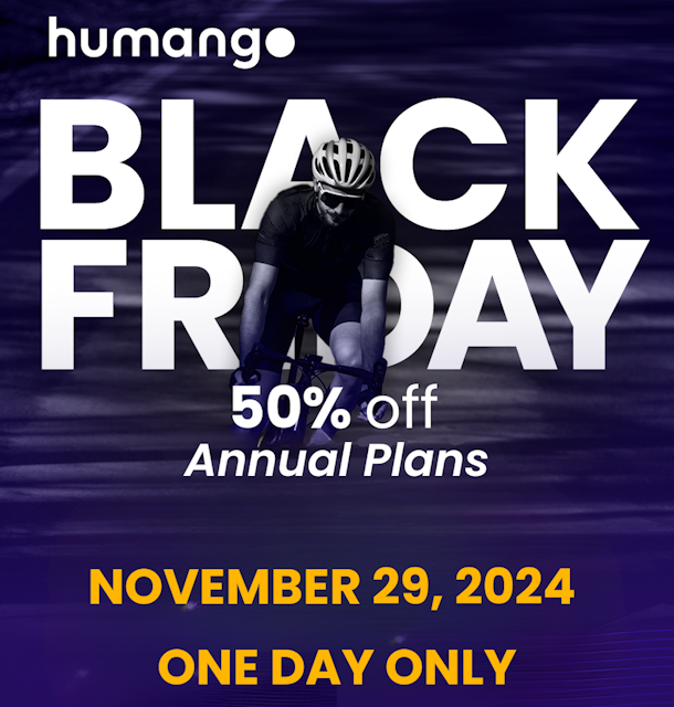 BLACK FRIDAY 50% off annual plans with Humango