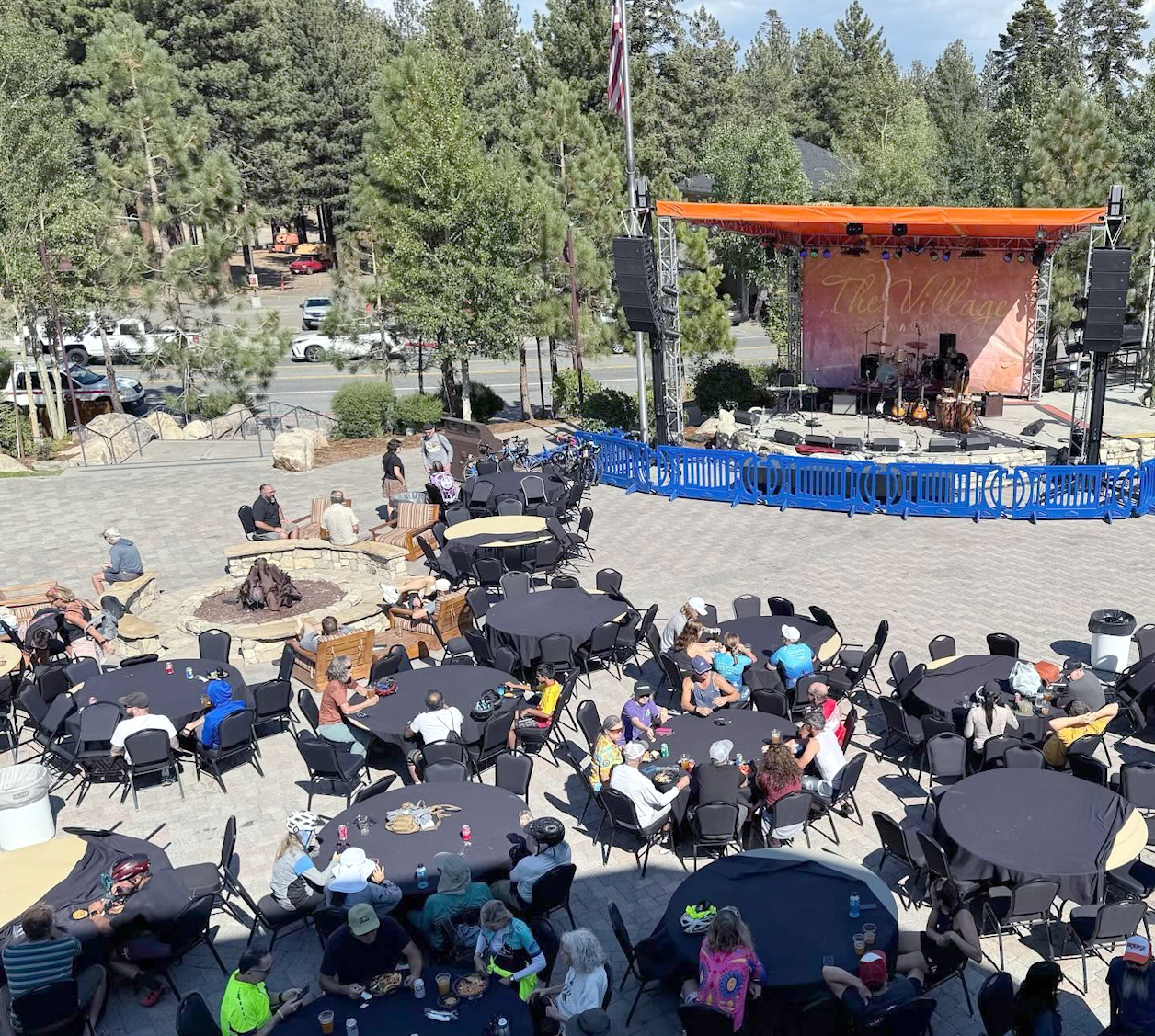 Afterwards, riders celebrated at the post-ride party at the vendor Village in Mammoth