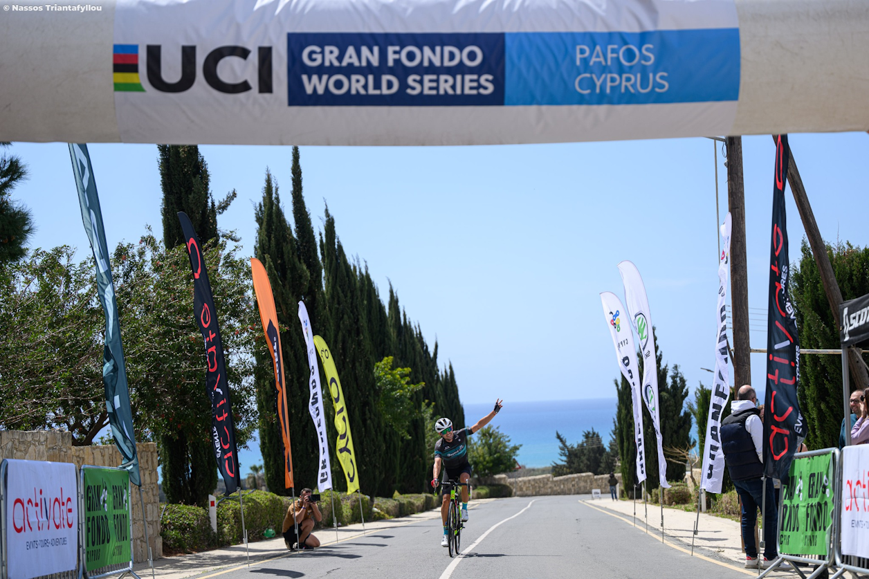 3% of the athletes in the UCI Gran Fondo World Championships in Glasgow, secured their participation from the Cyprus Gran Fondo