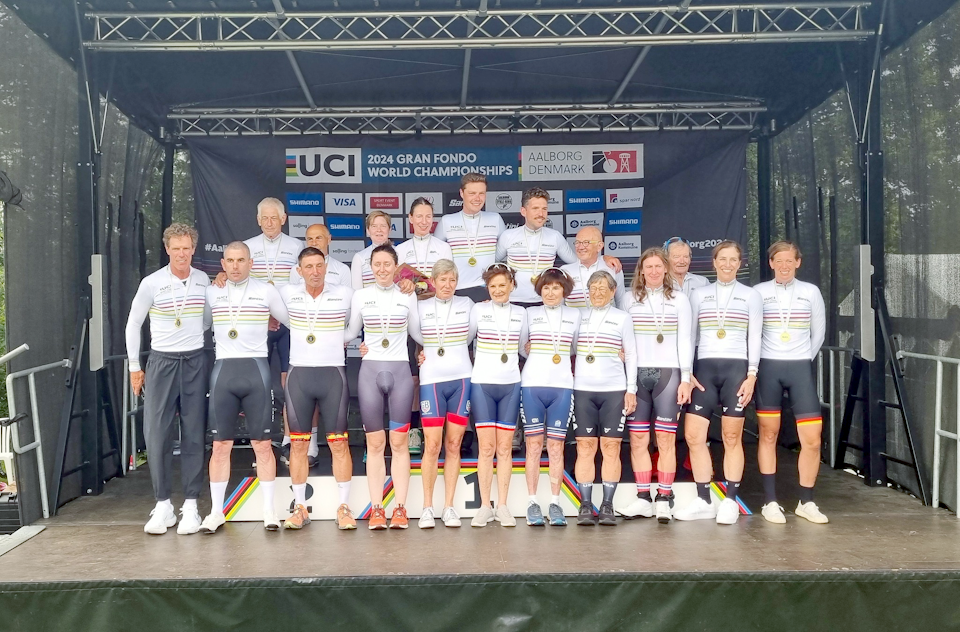 In total, 23 UCI Gran Fondo World Champions triumphed in the time trials.