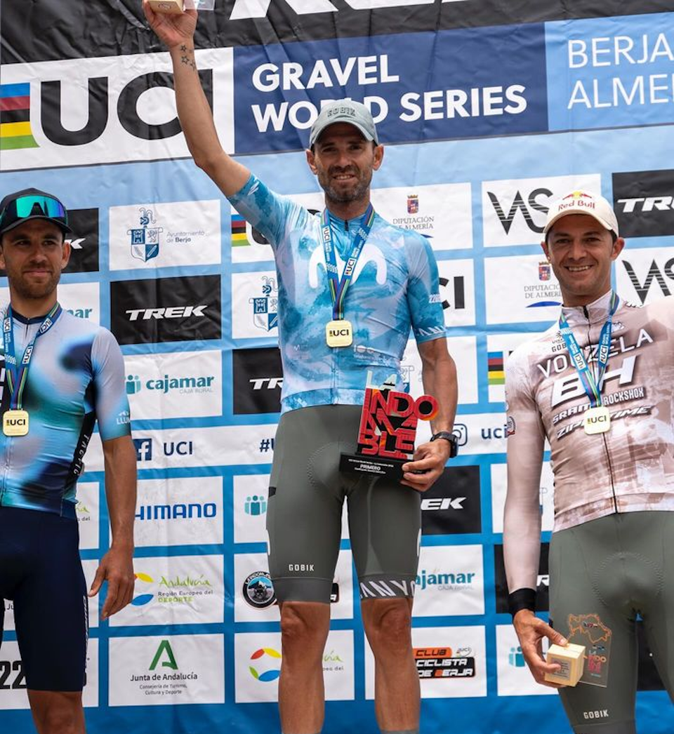 Alejandro Valverde defends title at UCI Gravel World Series La Indomable