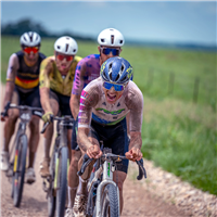Rosa Klöser and Lachlan Morton victorious at 2024 Unbound Gravel