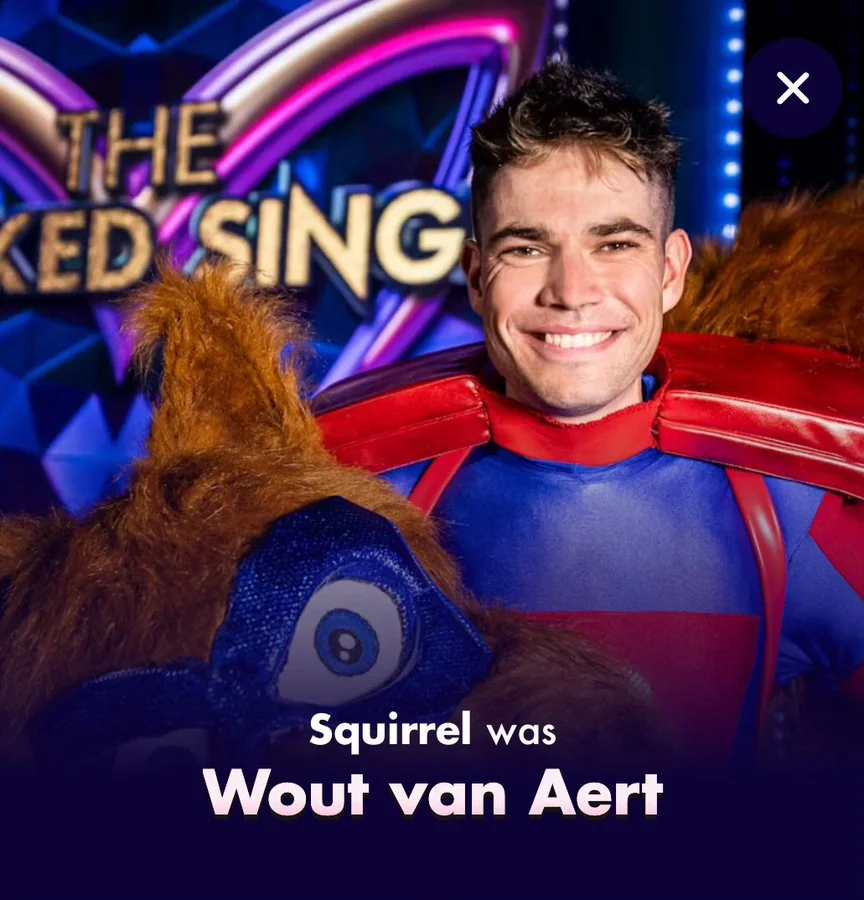 Wout van Aert takes up new career as a Singing Squirrel