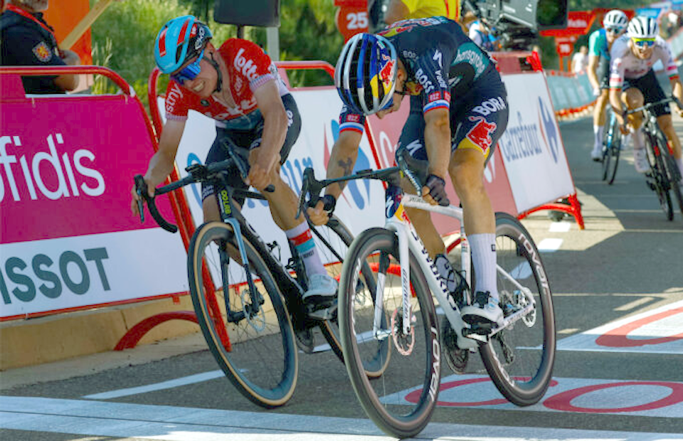 Roglic wins first mountain finish to take the red jersey at La Vuelta