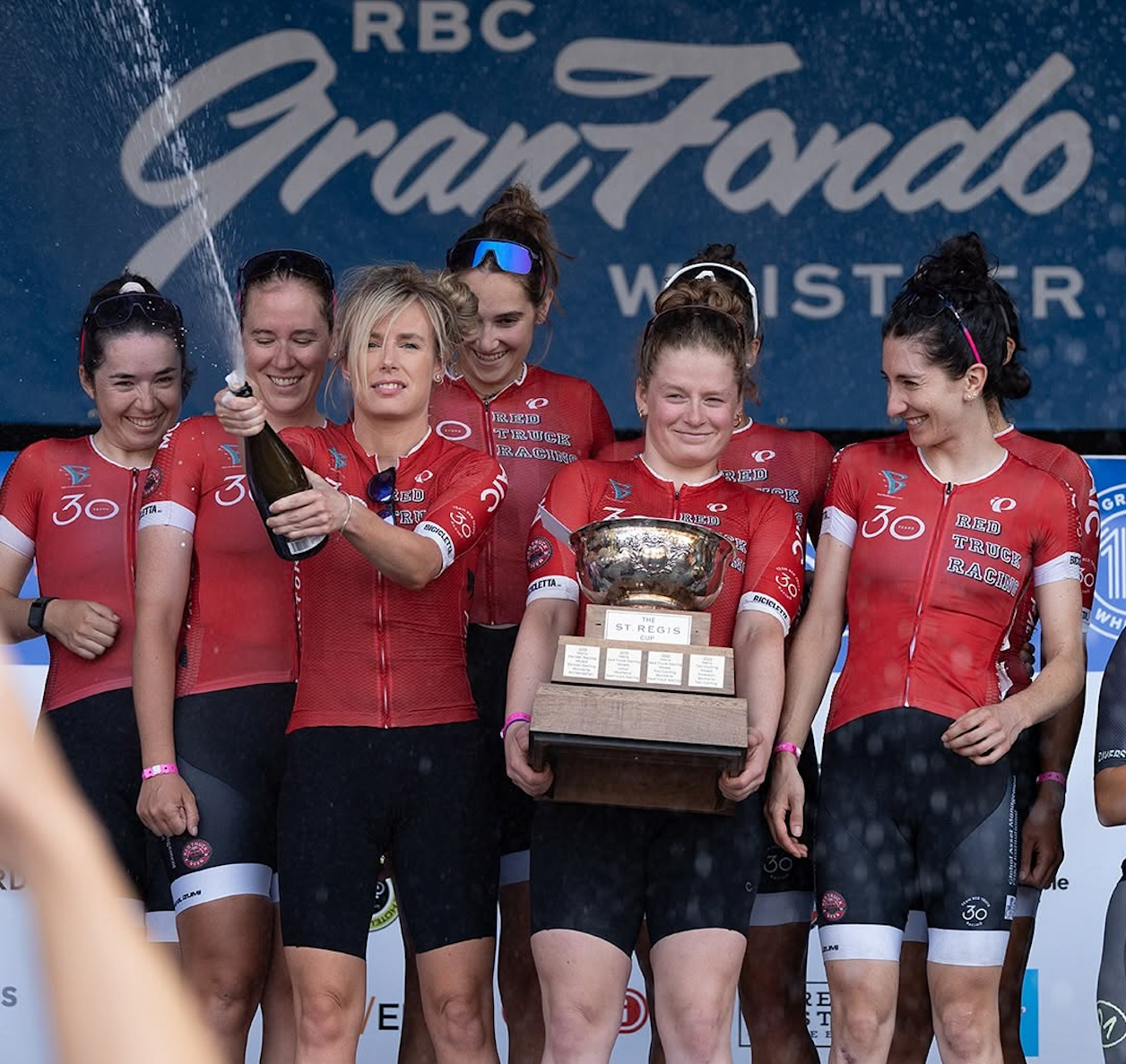 Red Truck Cycling won the women's St. Regis Cup team award