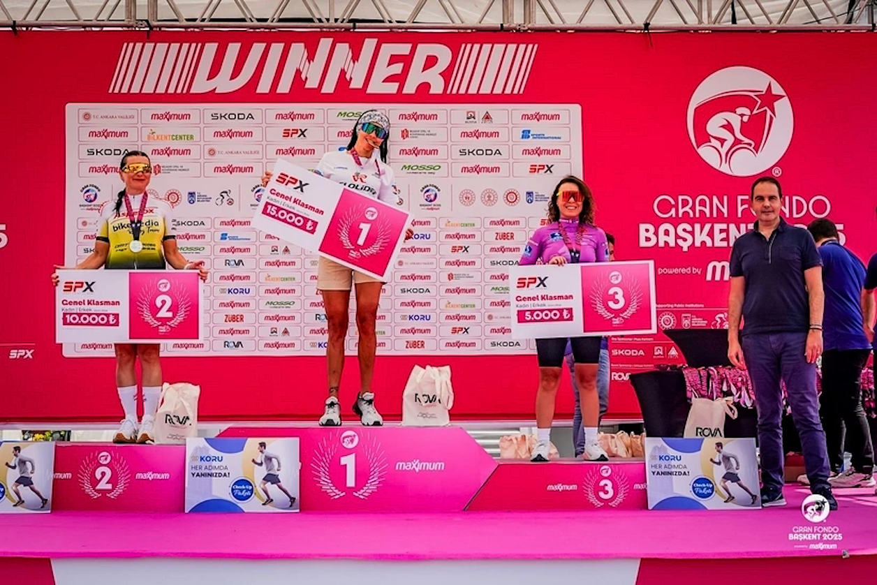 Azerbaijani Cyclist Natalia Vallek Makes History with GranFondo Victory in Ankara