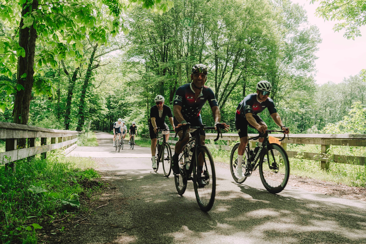 The 103 mile Gran Route contained 8,900 feet of climbing with 4 timed segments for riders to race. 