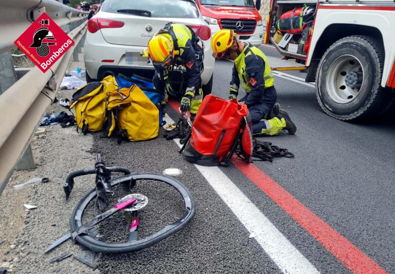 Drugged Up Motorist plows into group of Cyclists in Spain